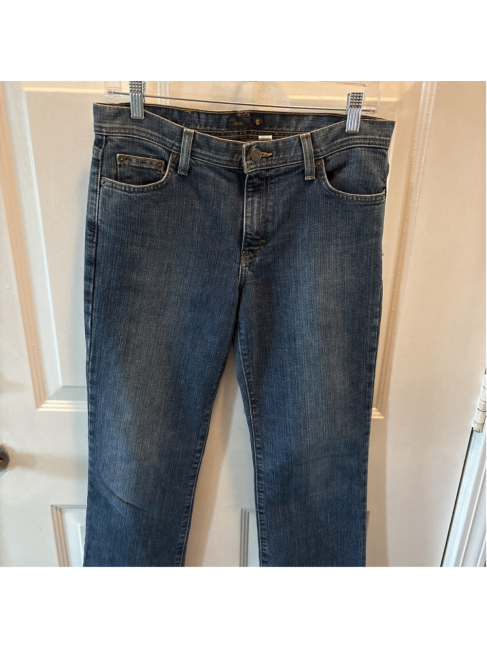J Crew Women's Medium Wash Stretch Boot Cut Jeans Size 6
